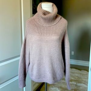 Lewitt Mohair Angora Silk and Wool Blend Cowl neck Sweater. Luxurious. XS